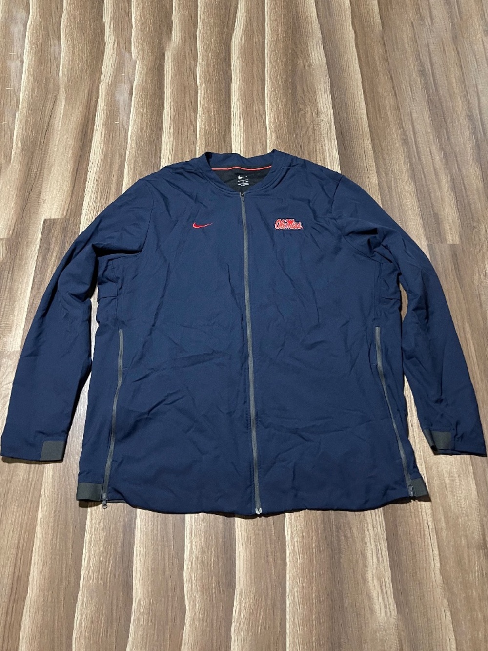 3XLT Nike Ole Miss Light weight Full Zip jacket- Navy